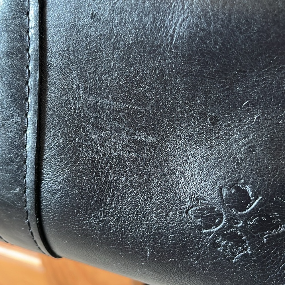 Patricia Nash Black Leather Satchel - Picture 7 of 7